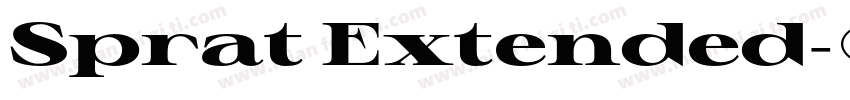 Sprat Extended字体转换